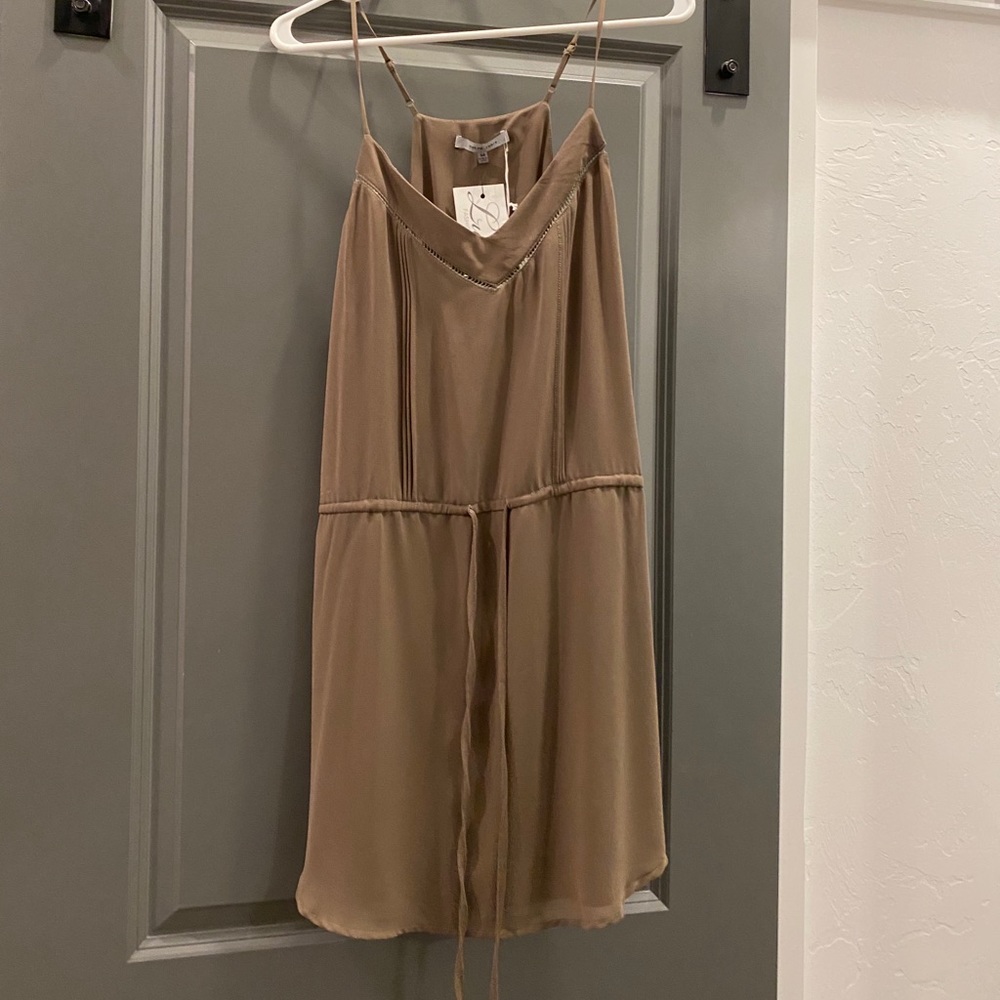 Naked Zebra- brown/green racer back dress